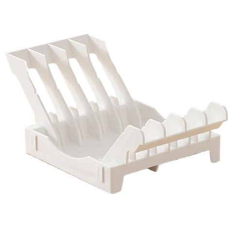 Organisateur d'étagères d'armoire Égouttoir à vaisselle droit, support d'assiette droit, support de vaisselle de cuisine peu encombrant, support d'assiette pour le séchage et le rangement des assiett
