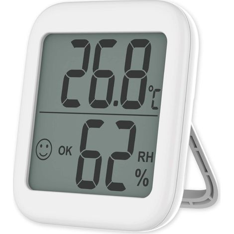 Hygromètre numérique, thermomètre d'intérieur, thermomètre et indicateur d'humidité avec moniteur d'humidité et de température (1/5)