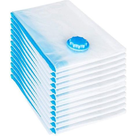 Lot de 6 Sacs de rangement sous vide,80 x 60 cm,Réutilisables,Compression optimale,Vêtements literie,Placards valises