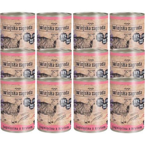 COUNTRY FARM Cordero con krill - comida h煤meda para gatos - 12x400g