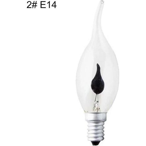 Ampoule décorative LED Renikh 3W 220V E14/E27 à effet flamme vacillante (2 E14) (1/5)