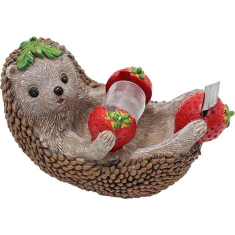 Soporte decorativo para cuchillos de mesa: un soporte creativo con forma de erizo para la oficina y el hogar. (1/5)