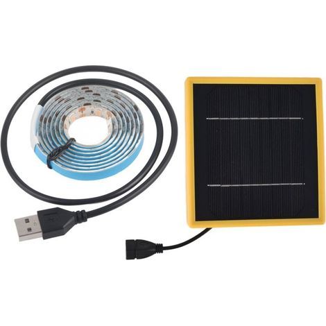 La plante solaire élève la bande lumineuse de l'énergie solaire à spectre complet 5W LED à flux lumineux élevé LED solaire élève les bandes lumineuses pour la plante 1 mètre / 1.1yd (1/4)