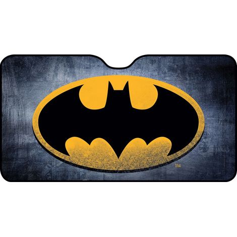 Parasole anteriore auto viaggio 130 x 70cm supereroe uomo pipistrello giallo nero (1/6)