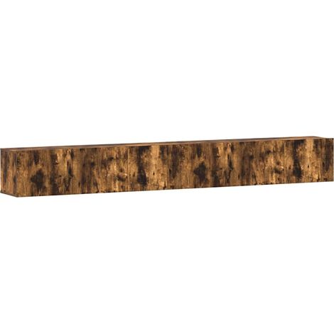 Maison Exclusive - 3-tlg. TV-Schrank-Set Räuchereiche Holzwerksto