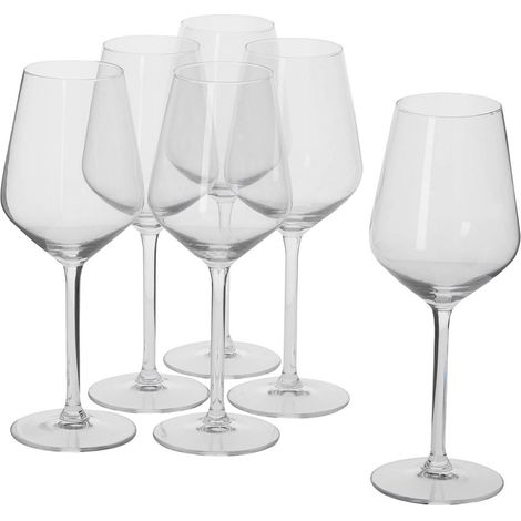 Weiße / Kristallweingläser (37cl) ALPINA Set 6
