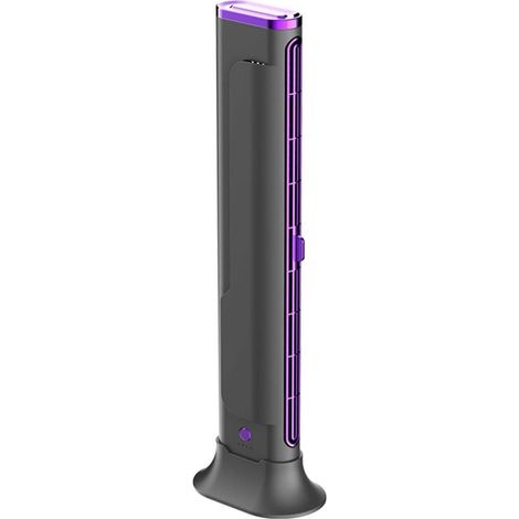 Climatiseur Portable Silencieux Rechargeable 3 Vitesses Sans Pales pour Bureau et Maison Écran Compact Idéal Espace Travail - Blanc Cassé- (1/2)
