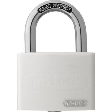 Abus T65AL 40 mm Candado Blanco Aluminio Acero Endurecido (1/4)