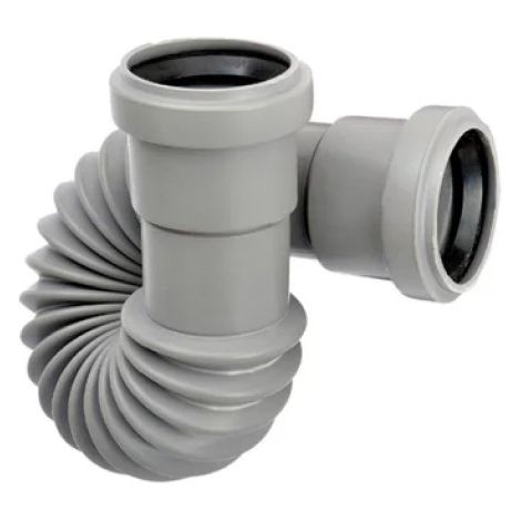 MANICOTTO FLESSIBILE UNIVERSALE AD INNESTO/INCOLLAGGIO IN PVC - ø40MM - FLESSIBILE  - NIC