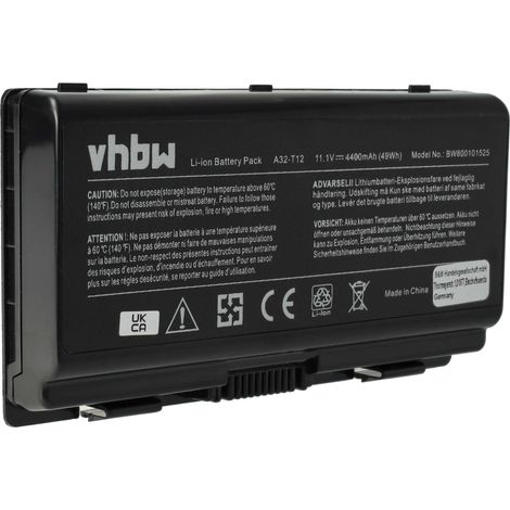 vhbw Akku kompatibel mit Asus X58, X58l, X58c, X58le, X53KE Notebook (4400 mAh, 11,1 V, Li-Ion) (1/5)