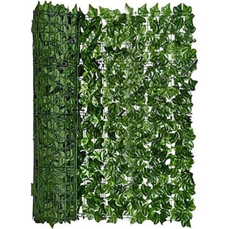 Treillis,Clôture rétractable réglable,feuille artificielle,bâtiment de jardin en treillis,décoration de l'intimité - Type green (1/4)