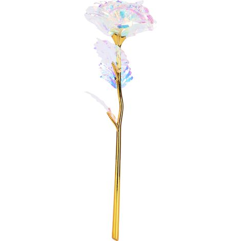 Fleur Artificielle Rose dans un Écrin Cœur Transparent - Décoration Romantique - Boîte Violette et Blanche (1/5)