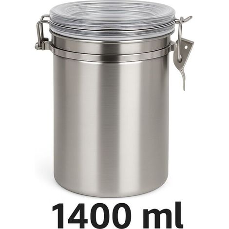 Luftdichter Metall Behälter 1400 ml – Aromadose Aufbewahrung (1/5)
