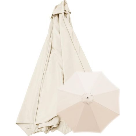Housse de Rechange pour Parapluie - UV 30+ - 3m et 8 Bras - Housse en Tissu de Rechange pour Parasol de Jardin (1/5)