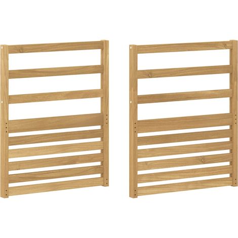 Armrests Module 2 pcs White 59 x 4 x 73 cm Solid Acacia Wood vidaXL (1/5)