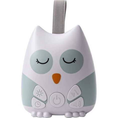 KLVGTIFS PU - Machine bruit blanc hibou, veilleuse, 15 sons, rechargeable, bruit marron. Pour maison/bureau/voyage, berceau, cadeau naissance. (1/5)