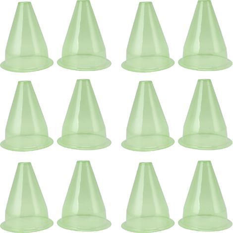 12-teiliges multifunktionales Kunststoff-Gartenglocken-Set, Pflanzenabdeckungen, Kuppelschutz, Glasglocken, transparent, schützt vor Vogelfraß (1/5)