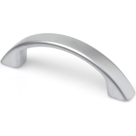 Tirador de Asa para Mueble  Estilo Contemporáneo  Fabricado en Zamak  Acabado en Cromo Mate  Distancia Entrepuntos: 64 mm  Medidas 801124 mm  Sistema de Fijación Atornillado  Incluye Tornillos M4  2 U