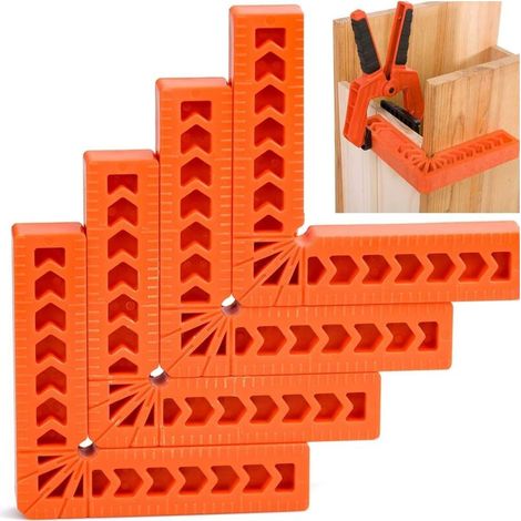 Équerres de Positionnement à 90 Degrés, 4"/100mm Pince à Angle Droit Carrés de Positionnement Type L (1/5)