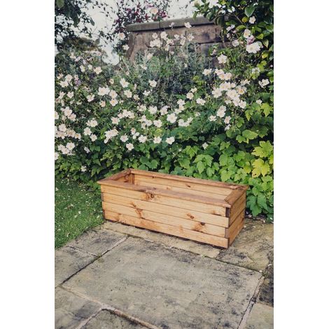 Valley Trough Large - Timber Garden Planter - L39 x W100 x H32 cm