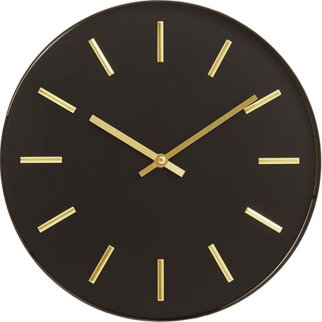 Interiors by Premier Black And Gold Wall Clock, Stylish Clock For Livingroom Wall, Functional Kitchen Clock, Versatile Big Clock (1/5)