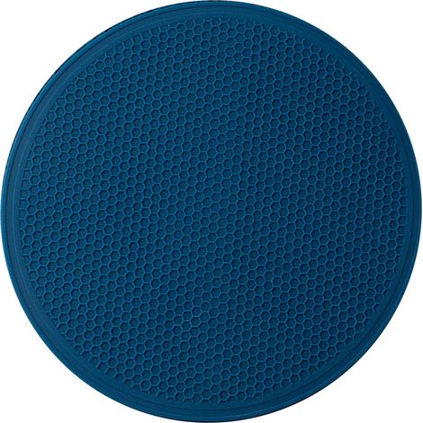Sous-tasses isolantes en silicone à motif alvéolé, résistantes à la chaleur, écologiques et sûres, 30 cm, bleu marine.