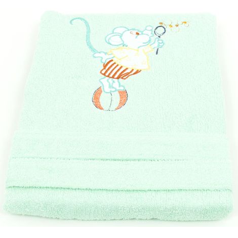 Accappatoio In spugna Per Bambini Modello Kinder OB Colore Verde, misura1-2annicoloreVerde
