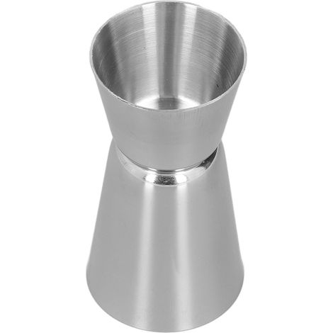 Doseur à double extrémité, finition polie avec soin, aspect simple et élégant, conception renforcée pour un nettoyage facile, outil de mesure spécifique aux bars. (1/5)
