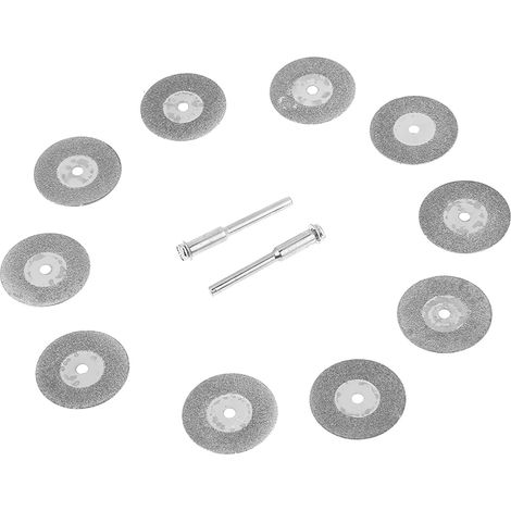 30 fraises diamantées, 10 lames de scie, disques de coupe, 2 mandrins, accessoires pour outils rotatifs (1/5)