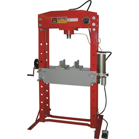 PRENSA HIDRAULICA MANUAL Y NEUMATICA DE TALLER GARAGE 50 TON HOLZMANN WP50H (1/4)