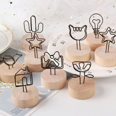 Support Photo - Pour Menu De Mariage - Décoration De Table - Lot De 10 (1/4)