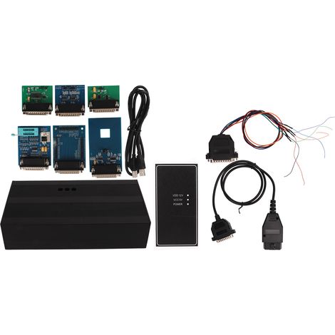Iprog Plus V85 Programmateur ECU Complet avec Adaptateurs Support Immo Kilométrage Réinitialisation AB pour Automobiles (1/5)