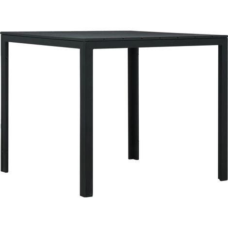 Couchtisch Schwarz 78x78x74 cm HDPE Holzoptik vidaXL (1/5)