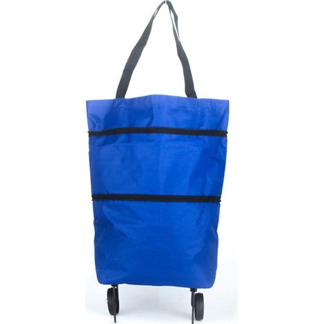 B11-46 Einkaufstrolley-Tasche, tragbar, multifunktional, faltbar, aus Oxford-Gewebe, wiederverwendbar, G