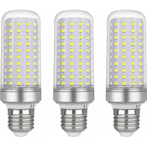 Ampoule Led E27 Maïs 30w, AC175-265V, Blanc Froid 6000K 2500LM, Non Dimmable, 300W Ampoule Halogène Équivalent, Ampoule Maïs Led pour Lustres, Plafonniers, Lampes de Table et Lampadaires, Lot (1/5)