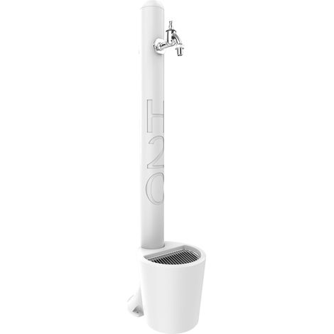 Fontana da Esterno con Rubinetto e Cestello Arkema H2O Bianco (1/5)