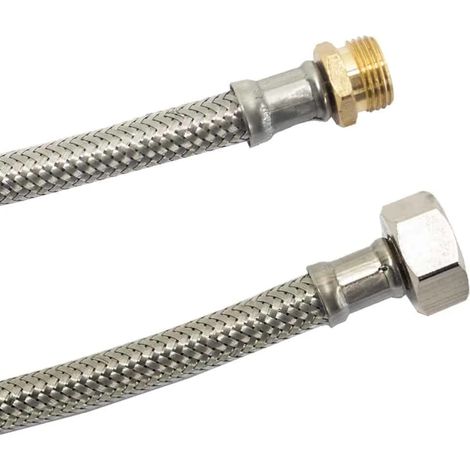 Flexible Inox Sanitaire DN8, 3/8" AG x 1/2" ÜM, 2000mm (1/2)