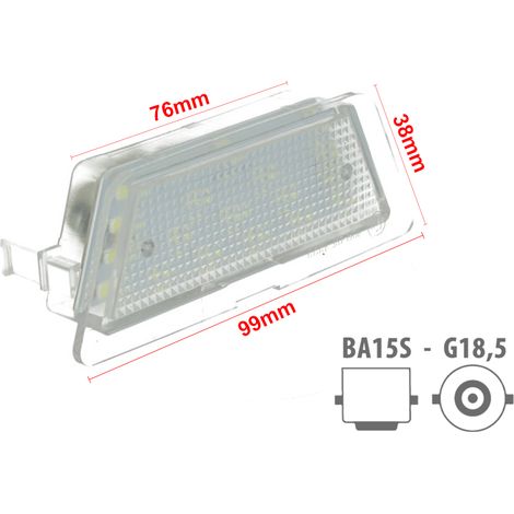 Kit Luci Targa Led Opel Astra G 1998-2004 Hatch Saloon Bianco Canbus 12V 2W (1/3)