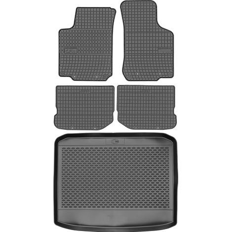 Ensemble de tapis de sol en caoutchouc pour Volkswagen Golf IV Hatchback (1997-2006) + tapis de coffre (1/5)