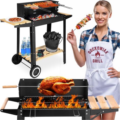 Parrilla de carbón para jardín PARIL sobre ruedas (1/5)