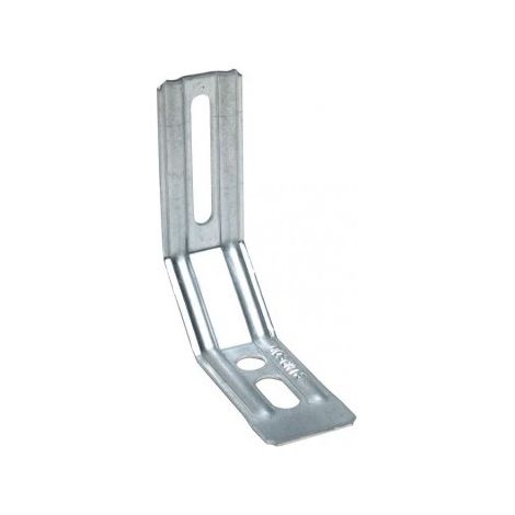 Simpson Strong Tie – Équerre de fixation nervurée à pan coupé 85x81mm – Épaisseur 1.5mm – Fixation pour menuiseries extérieures avec joint d'étanchéité