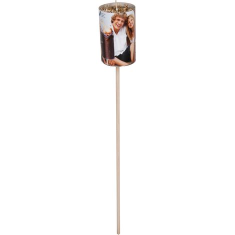 Esschert Design Gartenfackel mit Stroh ca. 6 Stunden Brenndauer 82 cm