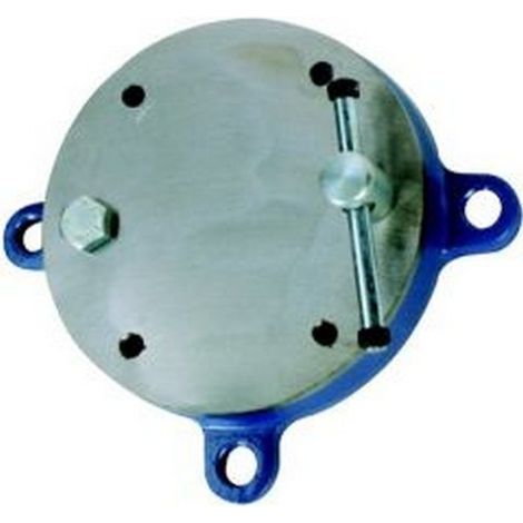 Piattaforma Girevole Per Pinze Parallele Con Ganasce Saldata, Alla Larghezza. : Mascelle: 120 Mm, Senza Fori 185 Mm, Diametro Del Foro 13,5 Millimetri