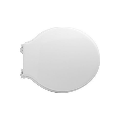 Abattant WC blanc pour vase Sbordoni Palladio 40,5-43 x 36,5 cm Abattant WC avec charnie'res re'glables et sie'ge en bois moule' Bianco