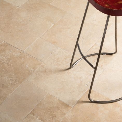 Carrelage Travertin 1er choix - Opus 4x1,2 cm - Beige Light (vendu par paquet de 0,74 m²) (1/5)