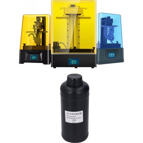 Universelles, waschbares, fotoempfindliches Harz für LCD/DLP-Drucke, fotopolymerisierbar, rot, für den 3D-Druck. (1/5)
