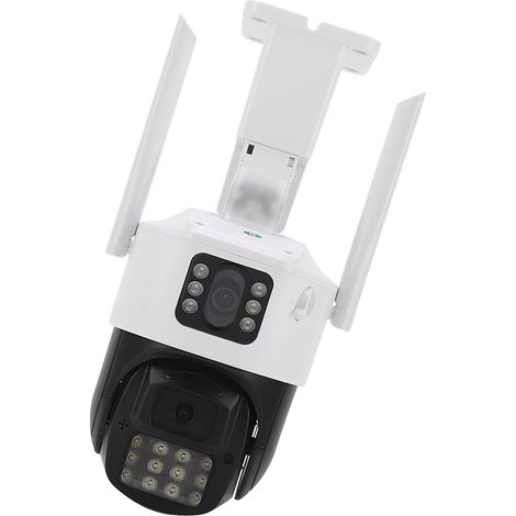 Moniteur binoculaire haute définition, caméra dôme extérieure, caméra de surveillance réseau WiFi sans fil, 110-240V, norme européenne. (1/5)