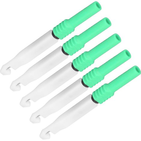 5 Pièces Pointes de Test 0.7mm avec Manchons pour Multimètre - Ensemble d'Accessoires de Mesure Vert (1/5)