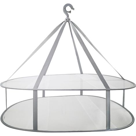 BRAVIX Suspendus séchoir à Pull, Cintre à Maille Pliable à 2 Niveaux pour Chandail, délicat et Maillot de Bain (1/5)