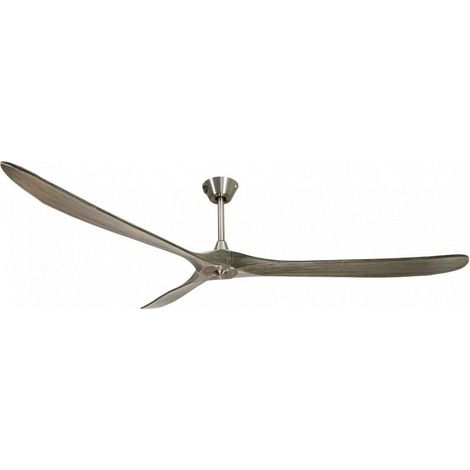 Ouray de Klassfan - Ventilateur de plafond et destratificateur moteur DC Chrome pales bois gris 45 à 55 m² OurayDC3P7Gr178 (1/5)